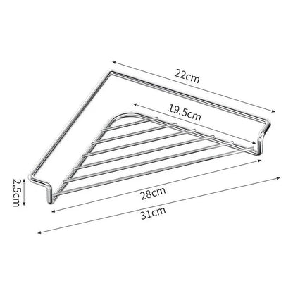 Stainless Steel Corner Sink Rack – Drain & Organize