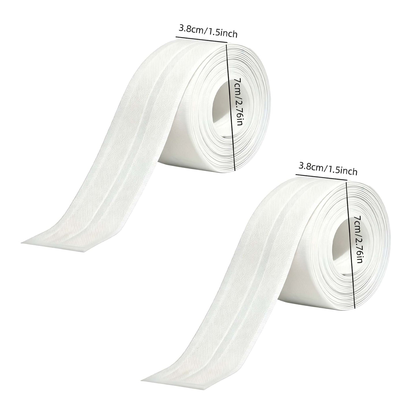 🚰 Self-Adhesive White Caulk Tape – PE Waterproof Sealant Strip, 3.2M Length, Strong Adhesion, Easy-to-Apply for Bathroom & Kitchen Edge Protection