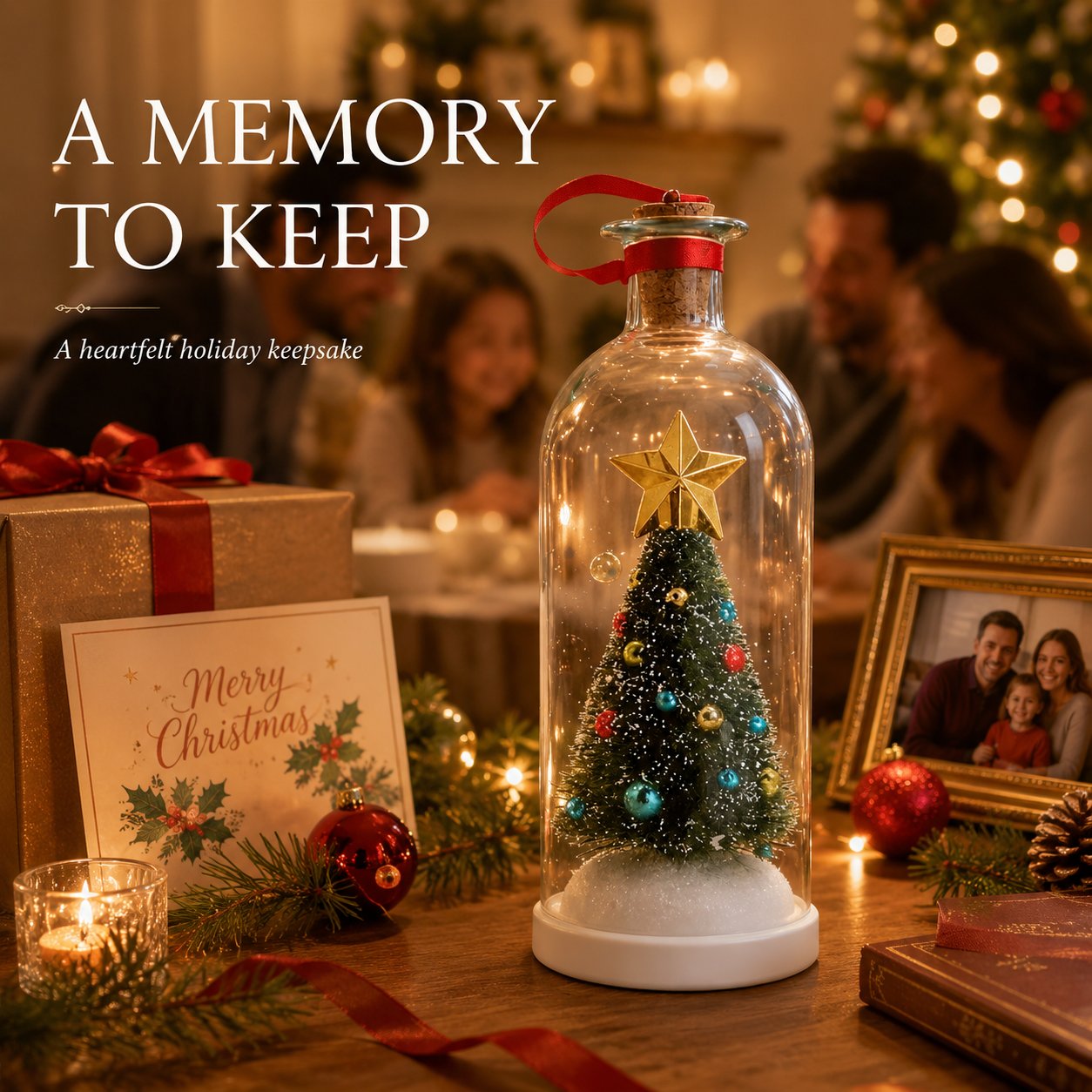 Little Voices Recordable Christmas Memory Bottle Ornament