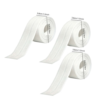 🚰 Self-Adhesive White Caulk Tape – PE Waterproof Sealant Strip, 3.2M Length, Strong Adhesion, Easy-to-Apply for Bathroom & Kitchen Edge Protection