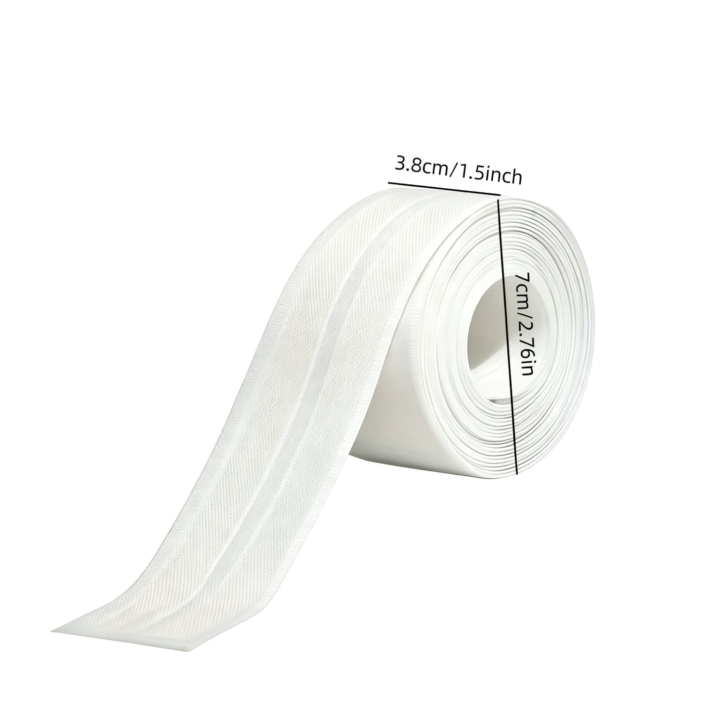 🚰 Self-Adhesive White Caulk Tape – PE Waterproof Sealant Strip, 3.2M Length, Strong Adhesion, Easy-to-Apply for Bathroom & Kitchen Edge Protection