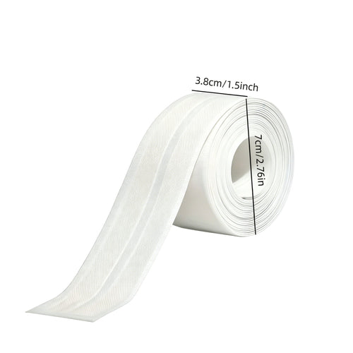 🚰 Self-Adhesive White Caulk Tape – PE Waterproof Sealant Strip, 3.2M Length, Strong Adhesion, Easy-to-Apply for Bathroom & Kitchen Edge Protection
