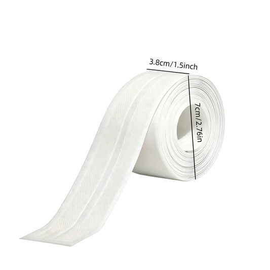 🚰 Self-Adhesive White Caulk Tape – PE Waterproof Sealant Strip, 3.2M Length, Strong Adhesion, Easy-to-Apply for Bathroom & Kitchen Edge Protection
